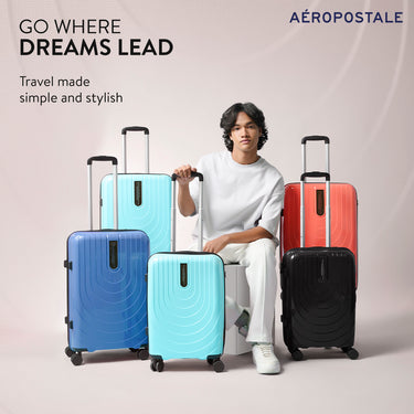 Aeropostale The Curvy Eagle Hard Luggage Burnt Coral Cabin