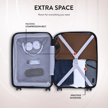Aeropostale The Curvy Eagle Hard Luggage Burnt Coral Cabin