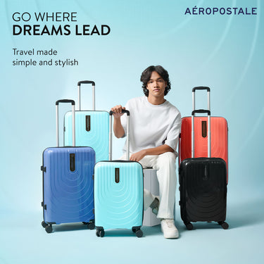 Aeropostale The Curvy Eagle Hard Luggage Sky Light Cabin