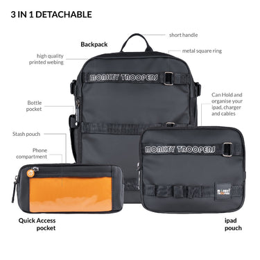 Monkey Troopers Walky Magnetic Tank Bag Series