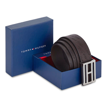 Tommy Hilfiger Ettore Men's Leather Belt Brown