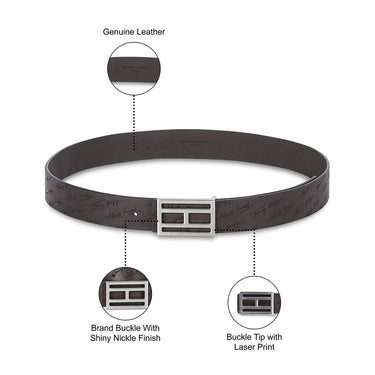 Tommy Hilfiger Ettore Men's Leather Belt Brown