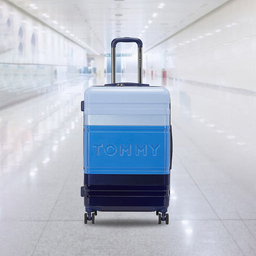 Tommy hilfiger luggage blue discount