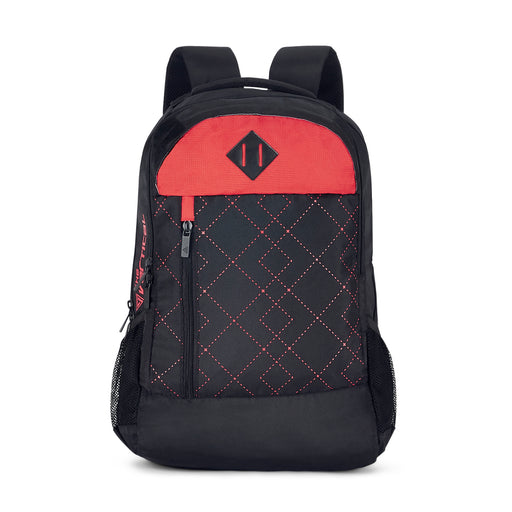 The Vertical Checks Laptop Backpack Black 14 Inch