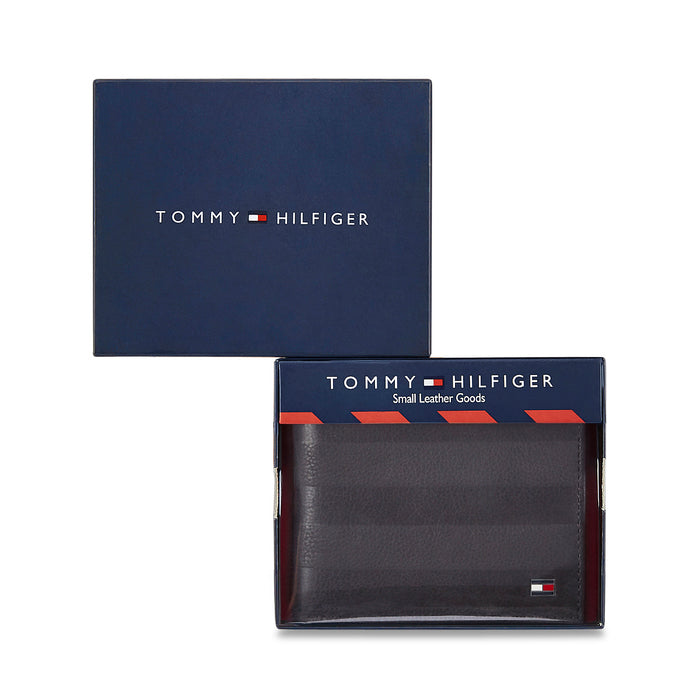 Tommy Hilfiger Claxton Embossed Men s Leather Global Coin Wallet