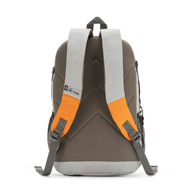 The Vertical Voyage Unisex Slim Polyester Water Resistant Backpack Gray