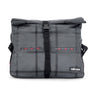 The Vertical Chequered Sling Business Case Grey 10 Inch