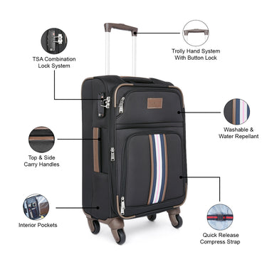 Tommy Hilfiger Dayton Club Soft Luggage Luggage Black