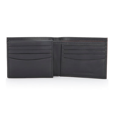 Tommy Hilfiger Ottawa Mens Leather Passcase Wallet Black