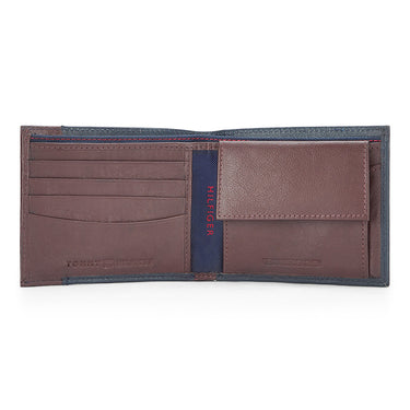 Tommy Hilfiger Mudcreek Mens Leather Global Coin Wallet Navy