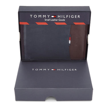 Tommy Hilfiger Mudcreek Mens Leather Global Coin Wallet Navy