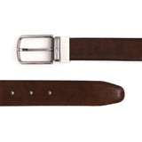 Tommy Hilfiger Kalmath Mens Reversible Leather Belt Black + Brown Small Size