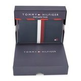 Tommy Hilfiger Rane Mens Leather Passcase Wallet Navy