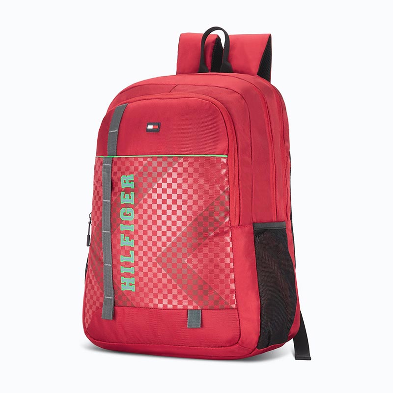 Tommy Hilfiger Ambassador Unisex Water-Resistant Backpack Red