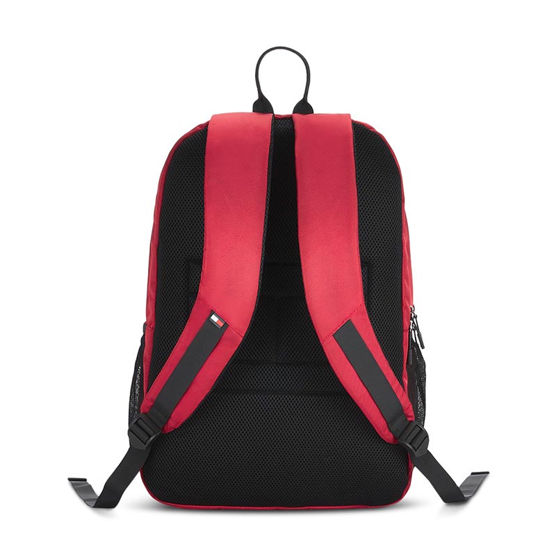 Tommy Hilfiger Ambassador Unisex Water-Resistant Backpack Red