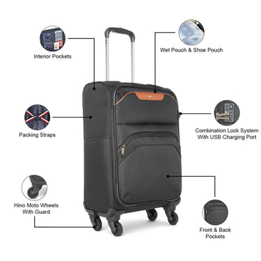 Tommy Hilfiger Edge Soft Luggage Black