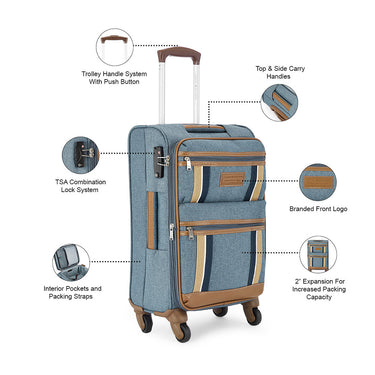 Tommy Hilfiger Scoutt Club Soft Luggage Luggage Denim Blue