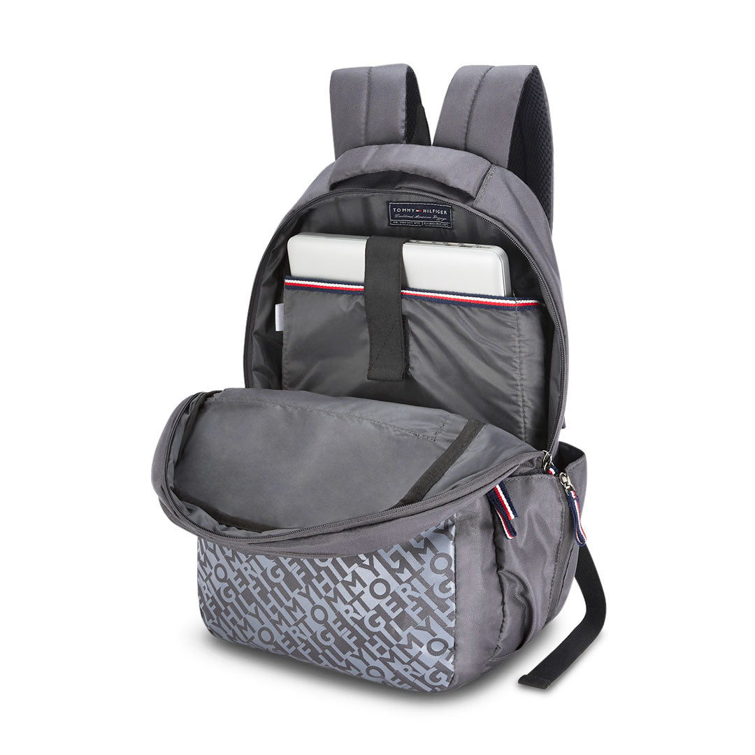 Tommy Hilfiger Abby Unisex Polyester 26Ltr Laptop Backpack Pacific gray