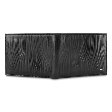 Tommy Hilfiger Roland Mens Leather Passcase Wallet Black
