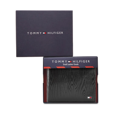 Tommy Hilfiger Roland Mens Leather Passcase Wallet Black