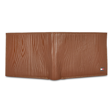 Tommy Hilfiger Roland Mens Leather Passcase Wallet Tan