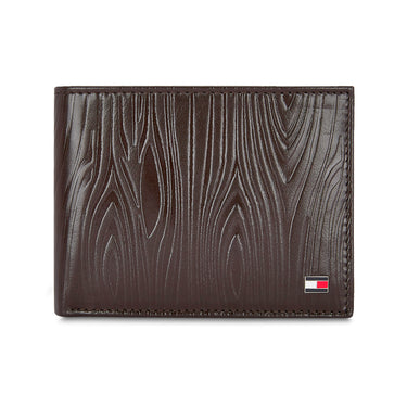 Tommy Hilfiger Roland Mens Leather Passcase Wallet Brown