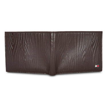 Tommy Hilfiger Roland Mens Leather Passcase Wallet Brown