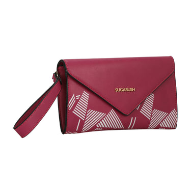 Sugarush Hawaii Clutch Handbag Fuchisa (21.5X3X13)Cm