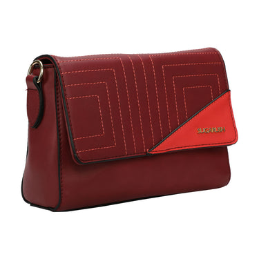 Sugarush Cyprus Womenbs Vegan Leather Sling Bag Wine