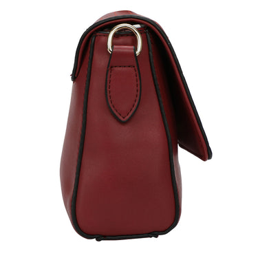 Sugarush Cyprus Womenbs Vegan Leather Sling Bag Wine