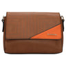 Sugarush Cyprus Womenbs Vegan Leather Sling Bag Brown