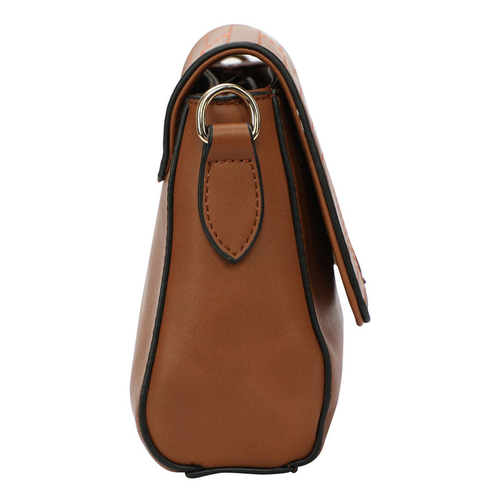 Sugarush Cyprus Womenbs Vegan Leather Sling Bag Brown