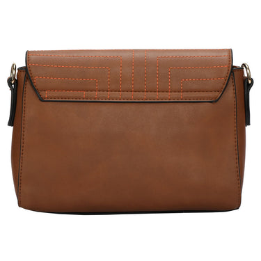 Sugarush Cyprus Womenbs Vegan Leather Sling Bag Brown