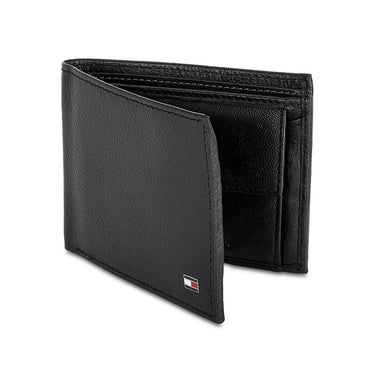 Tommy Hilfiger Felix Mens Leather Global Coin Wallet Black