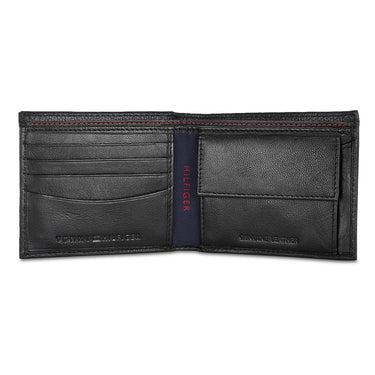Tommy Hilfiger Felix Mens Leather Global Coin Wallet Black