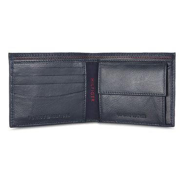 Tommy Hilfiger Felix Mens Leather Global Coin Wallet navy
