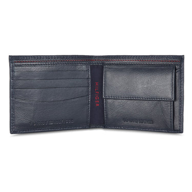 Tommy Hilfiger Felix Mens Leather Global Coin Wallet navy