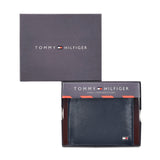 Tommy Hilfiger Felix Mens Leather Global Coin Wallet navy