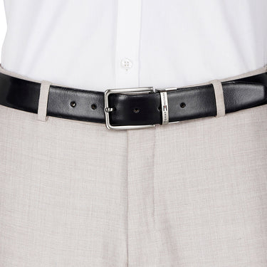 Tommy Hilfiger Fresno Plus Mens Leather Reversible Belt Black