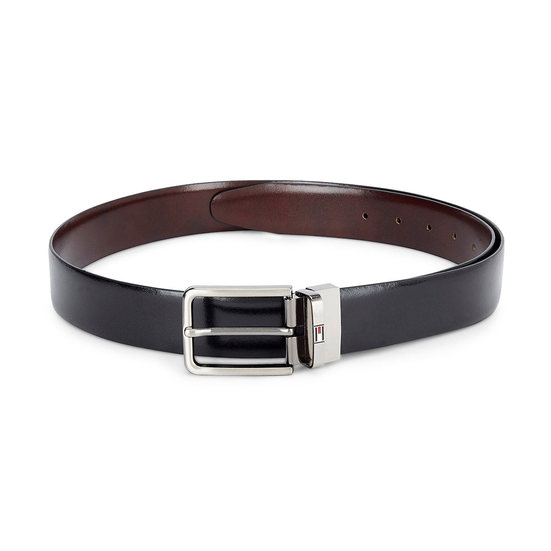 Tommy Hilfiger Cariboo Plus Leather Reversible Belt Black and Brown
