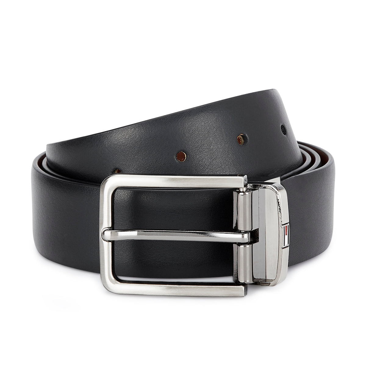 Tommy Hilfiger Cariboo Plus Leather Reversible Belt Black & Tan