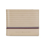 Tommy Hilfiger Darian Mens Leather Global Coin Wallet Beige