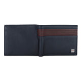 Tommy Hilfiger Emery Mens Leather Global Coin Wallet Navy & Wine