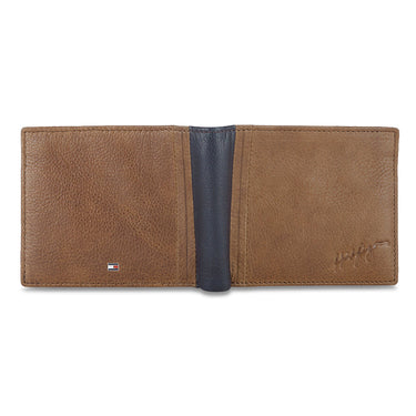 Tommy Hilfiger Brennen Menbs Leather Global Coin Wallet Tan