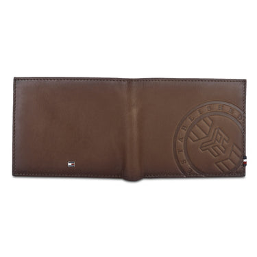 Tommy Hilfiger Crosby Mens Leather Global Coin Wallet Tan