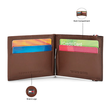 Tommy Hilfiger Damion Moneyclip Tan (11.5X2X9.5) Cm