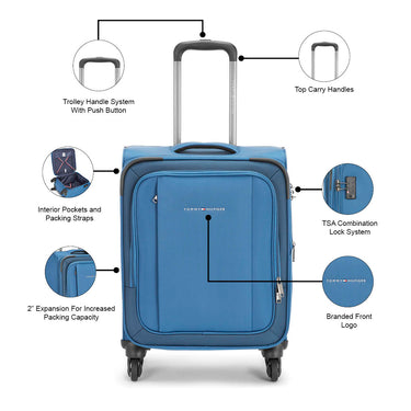 Tommy Hilfiger Gamma Soft Luggage Blue