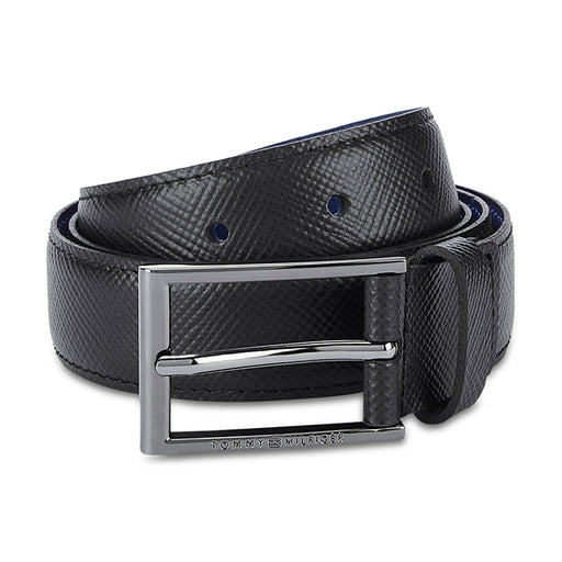 Tommy Hilfiger 2Mb Belt With Formal Buckle 3.0 Mens Leather Belt Black Large Size