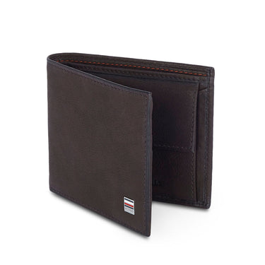 Tommy Hilfiger Grayton Mens Leather Coin Wallet Brown