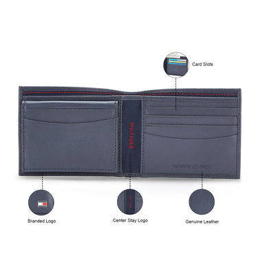 Tommy Hilfiger Eglinton Passcase Wallet Navy 11.5X2X9.5